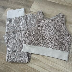 Snake Print Activewear Set